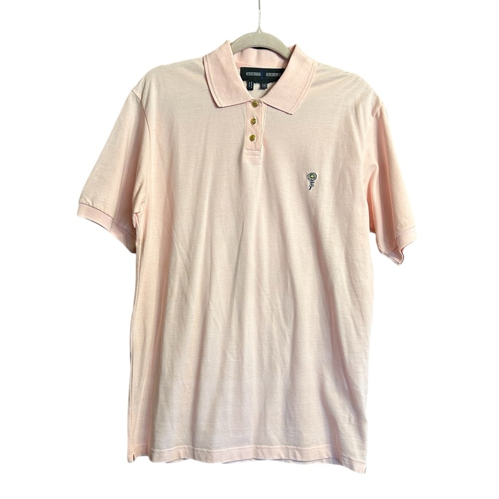 VTG Escada Pink Polo Shirt Size Medium
